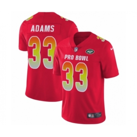 Men's Nike New York Jets #33 Jamal Adams Limited Red AFC 2019 Pro Bowl NFL Jersey - Ujersey