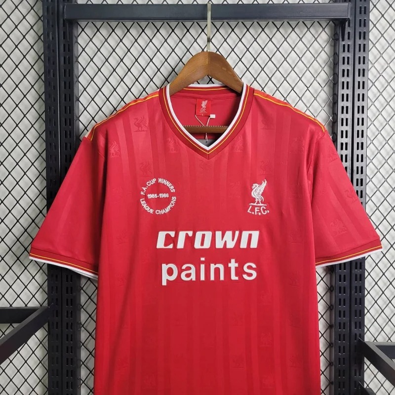 Liverpool Retro Football Jersey Home Custom Shirt 1985-86 - ujerseystore