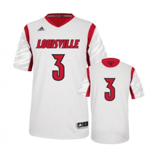 Louisville Cardinals 3 Peyton Siva White College Jersey - Ujersey
