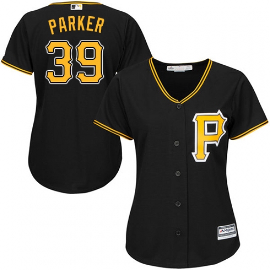 Women's Majestic Pittsburgh Pirates #39 Dave Parker Authentic Black Alternate Cool Base MLB Jersey - Ujersey