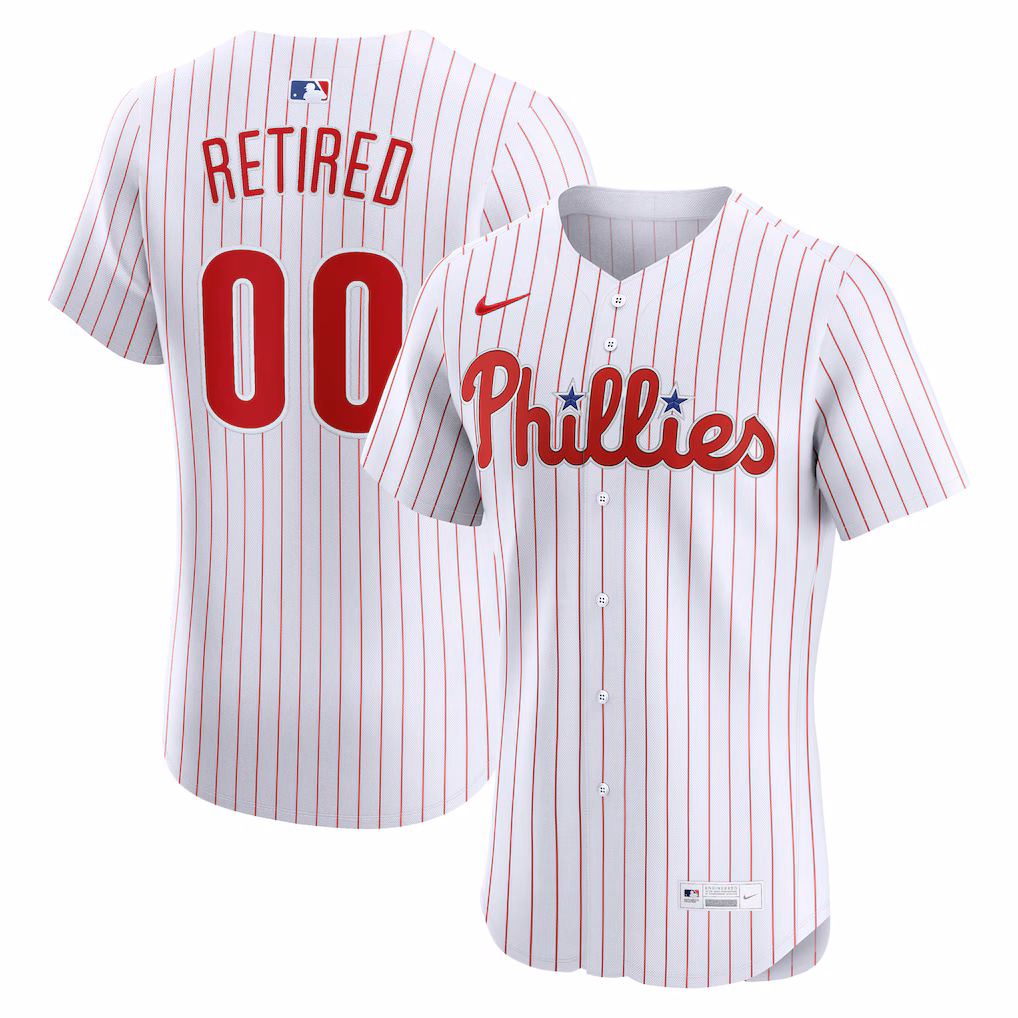 Men's Philadelphia Phillies Nike White  Home Elite Pick-A-Player Retired Roster Jersey - Ujersey