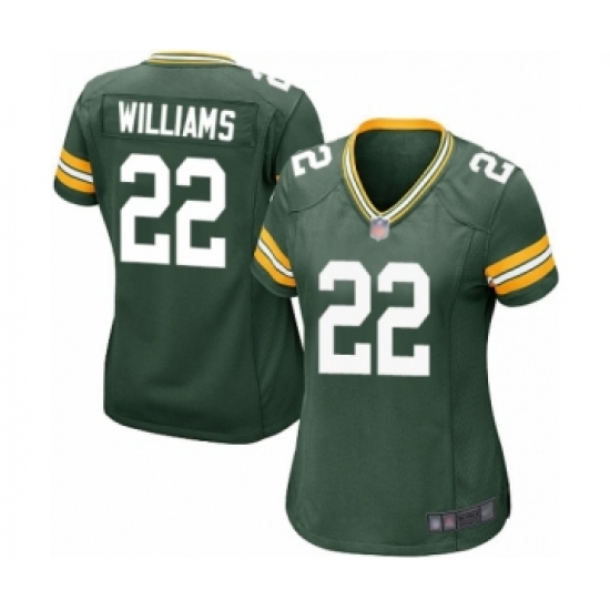 Women's Green Bay Packers #22 Dexter Williams Game Green Team Color Football Jersey - Ujersey