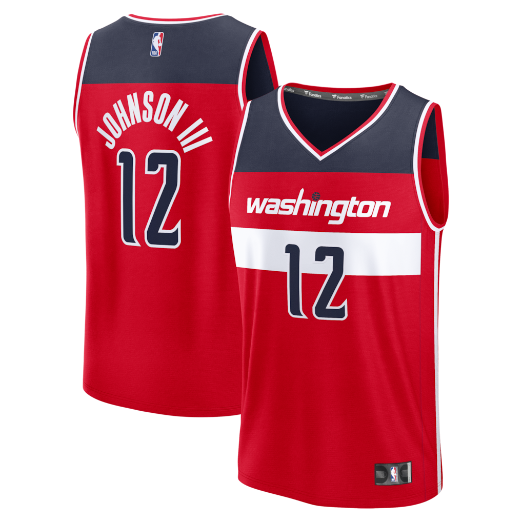 Men's Washington Wizards Tre Johnson III Fanatics Red Fast Break Replica Jersey - Icon Edition - U-jersey