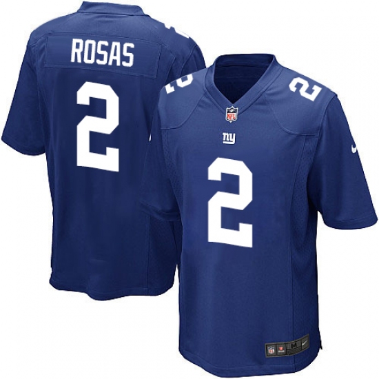 Men's Nike New York Giants #2 Aldrick Rosas Game Royal Blue Team Color NFL Jersey - Ujersey
