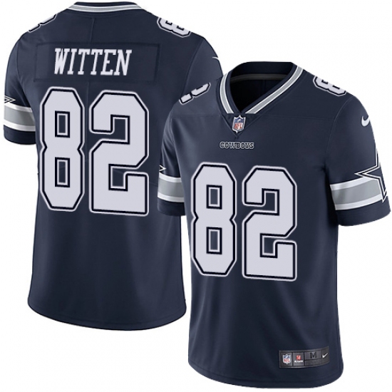 Youth Nike Dallas Cowboys #82 Jason Witten Navy Blue Team Color Vapor Untouchable Limited Player NFL Jersey - Ujersey