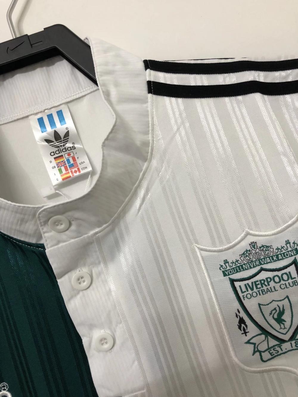 Liverpool Retro Football Jersey Away Custom Shirt 1995/96 - U-jersey