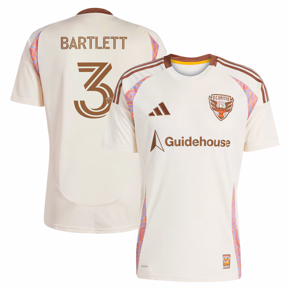 Men's D.C. United Lucas Bartlett adidas Natural 2025 The Soul Kit Replica Player Jersey - Ujersey NHL
