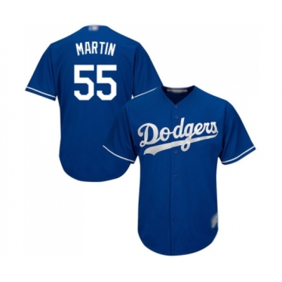 Youth Los Angeles Dodgers #55 Russell Martin Authentic Royal Blue Alternate Cool Base Baseball Jersey - Ujersey