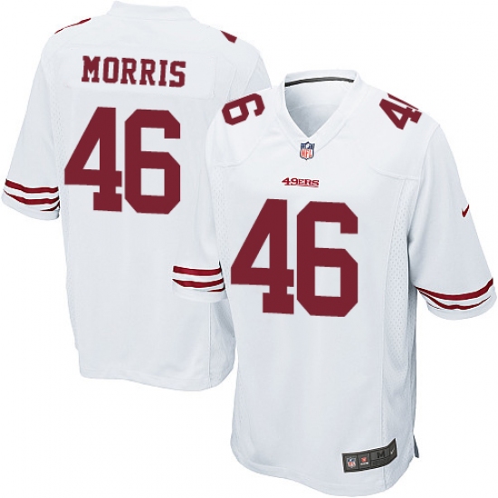 Men's Nike San Francisco 49ers #46 Alfred Morris Game White NFL Jersey - Ujersey