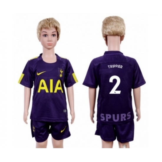 Tottenham Hotspur #2 Trippier Sec Away Kid Soccer Club Jersey