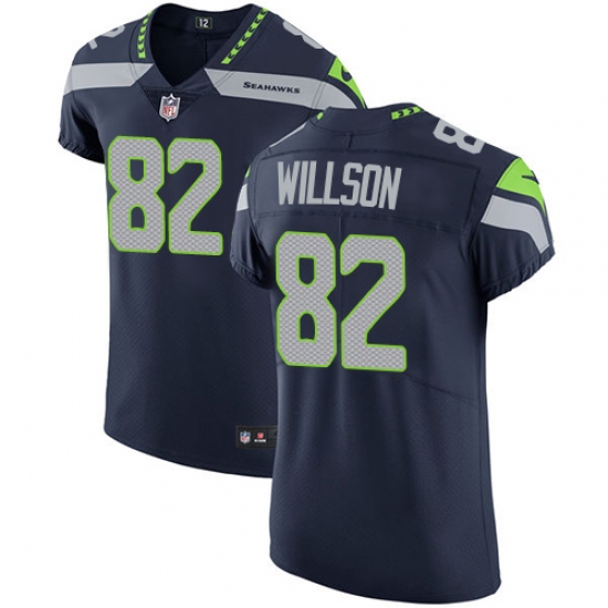Men's Nike Seattle Seahawks #82 Luke Willson Steel Blue Team Color Vapor Untouchable Elite Player NFL Jersey - Ujersey