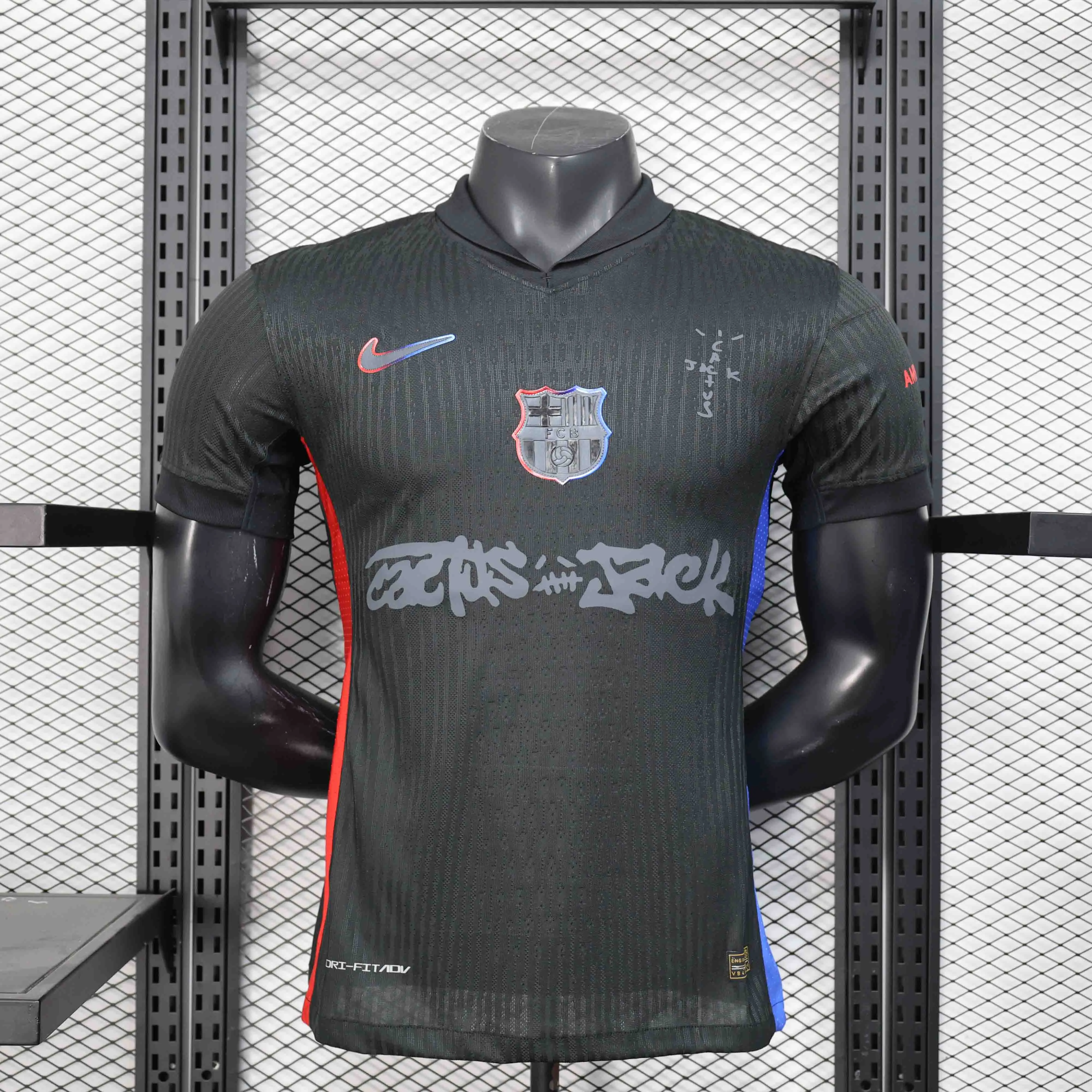 Soccer Jersey Barcelona Away x Travis Scott Shirt 2024/25