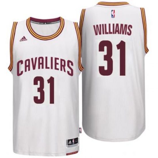 Men's Cleveland Cavaliers #31 Deron Williams adidas White Player Swingman Home Jersey - Ujersey