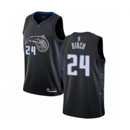 Men's Orlando Magic #24 Khem Birch Authentic Black Basketball Jersey - City Edition - Ujersey