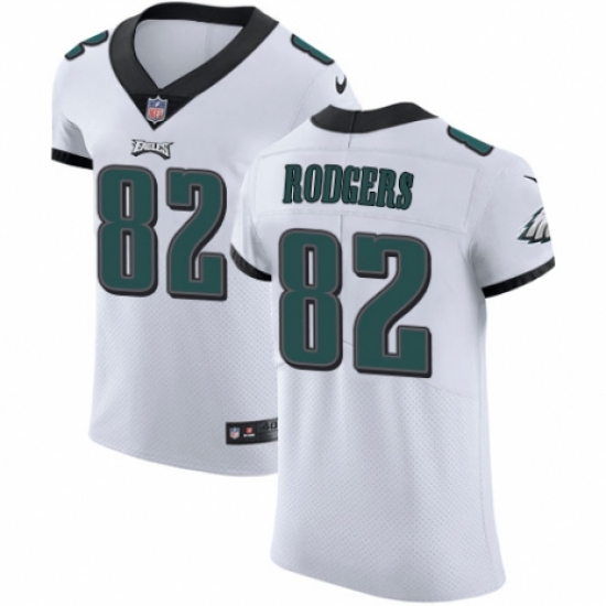 Men's Nike Philadelphia Eagles #82 Richard Rodgers White Vapor Untouchable Elite Player NFL Jersey