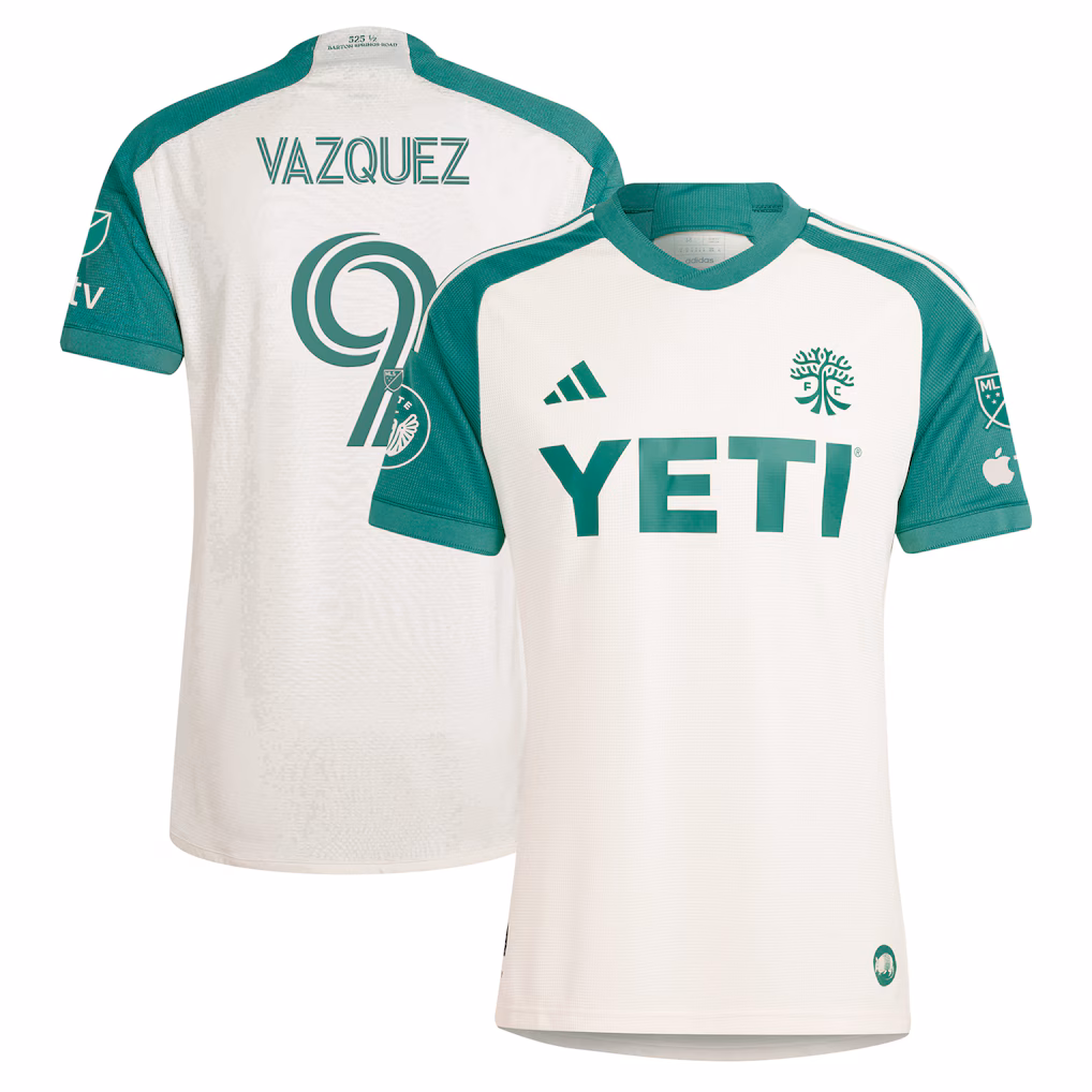 Men's Austin FC Brandon Vazquez adidas Tan 2024 The Armadillo Kit Authentic Player Jersey - Ujersey NHL