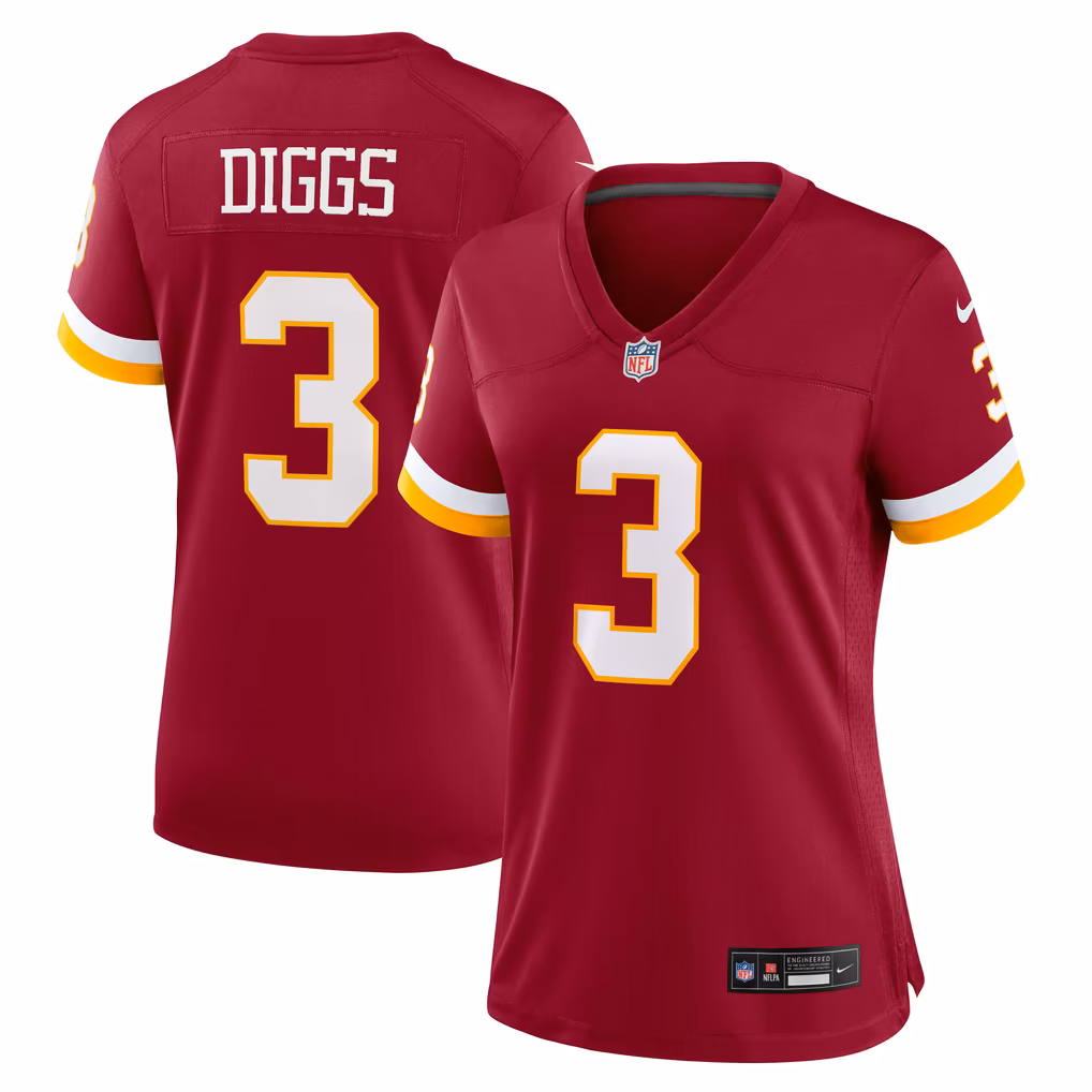 Women's Washington Commanders Stefon Diggs Nike Burgundy Game Jersey - SUjersey01