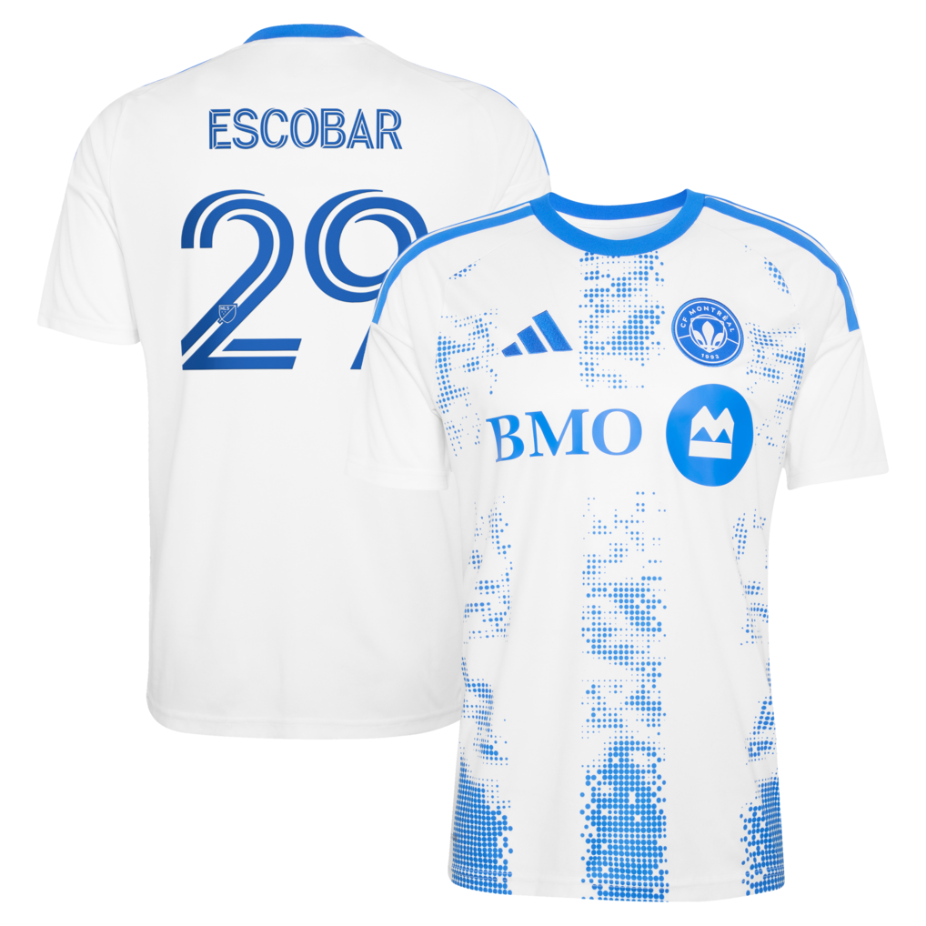 Men's CF Montreal Franco Escobar adidas White 2026 The Procure Jersey Replica Jersey - Ujersey