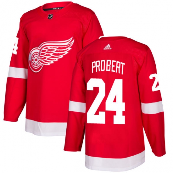 Men's Adidas Detroit Red Wings #24 Bob Probert Authentic Red Home NHL Jersey - Ujersey