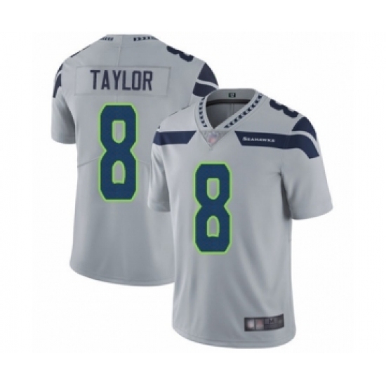Men's Seattle Seahawks #8 Jamar Taylor Grey Alternate Vapor Untouchable Limited Player Football Jersey - Ujersey