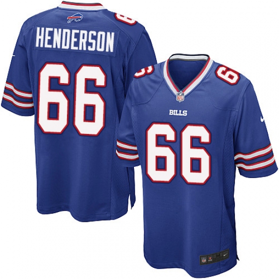 Men's Nike Buffalo Bills #66 Seantrel Henderson Game Royal Blue Team Color NFL Jersey - Ujersey