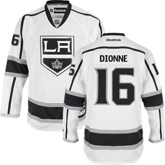 Youth Reebok Los Angeles Kings #16 Marcel Dionne Authentic White Away NHL Jersey - Ujersey