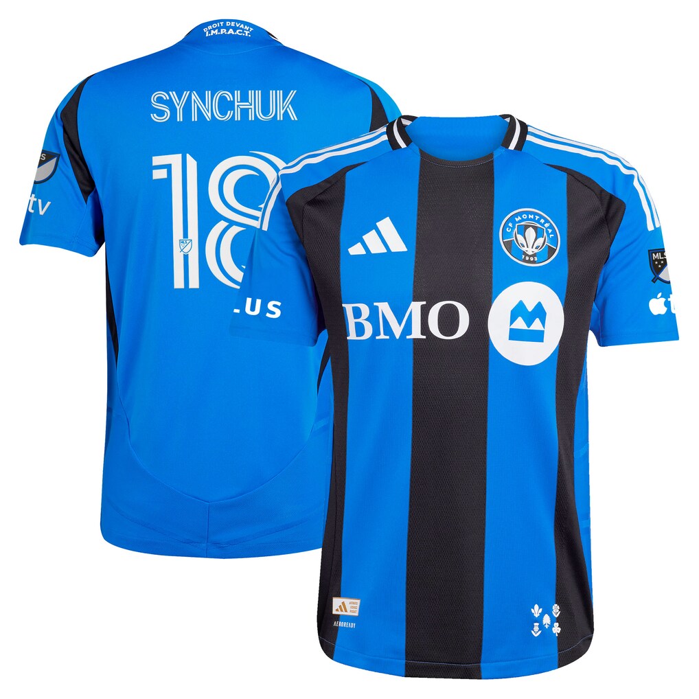 Men's CF Montreal Hennadii Synchuk adidas Blue 2025 Montréal Original On-Field Authentic Jersey - Ujersey