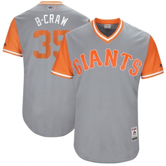 Men's Majestic San Francisco Giants #35 Brandon Crawford 