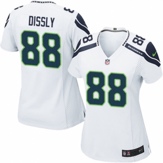 Women's Nike Seattle Seahawks #88 Will Dissly Game White NFL Jersey - Ujersey