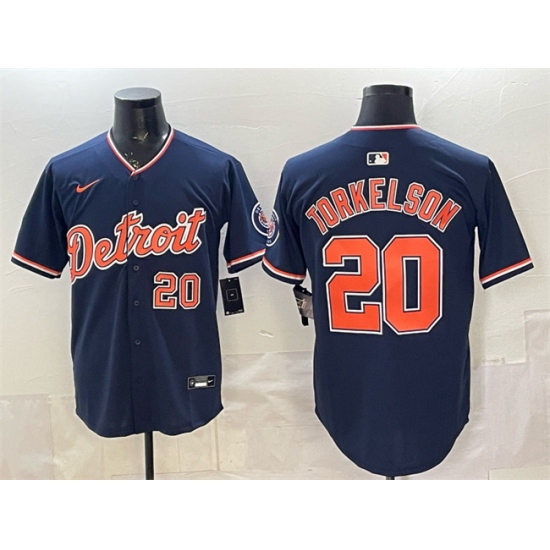 Men's Detroit Tigers #20 Spencer Torkelson Navy 2026 Alternate Vapor Premier Limited Stitched Baseball Jersey