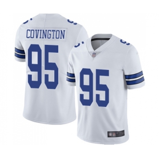 Men's Dallas Cowboys #95 Christian Covington White Vapor Untouchable Limited Player Football Jersey - Ujersey