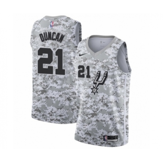 Youth San Antonio Spurs #21 Tim Duncan White Swingman Jersey - Earned Edition - Ujersey