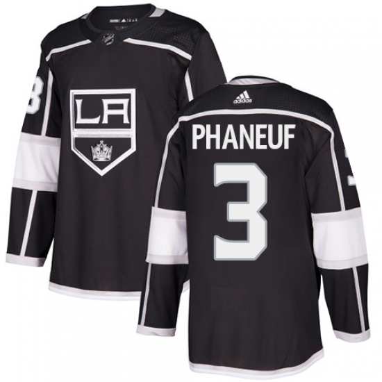 Youth Adidas Los Angeles Kings #3 Dion Phaneuf Authentic Black Home NHL Jersey - Ujersey