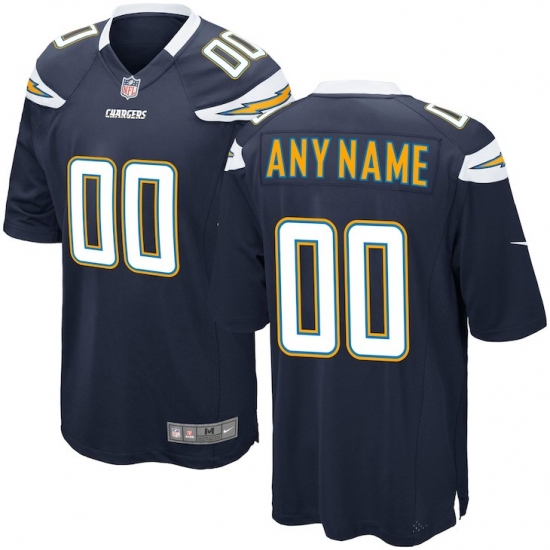 Men's Los Angeles Chargers Nike Navy Custom Game Jersey - Ujersey