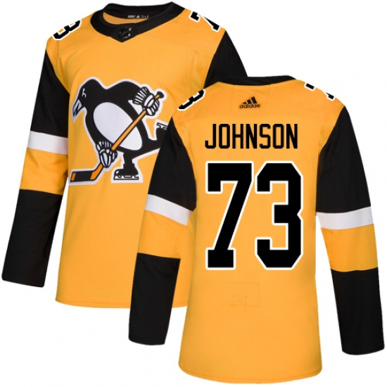 Youth Adidas Pittsburgh Penguins #73 Jack Johnson Authentic Gold Alternate NHL Jersey - Ujersey