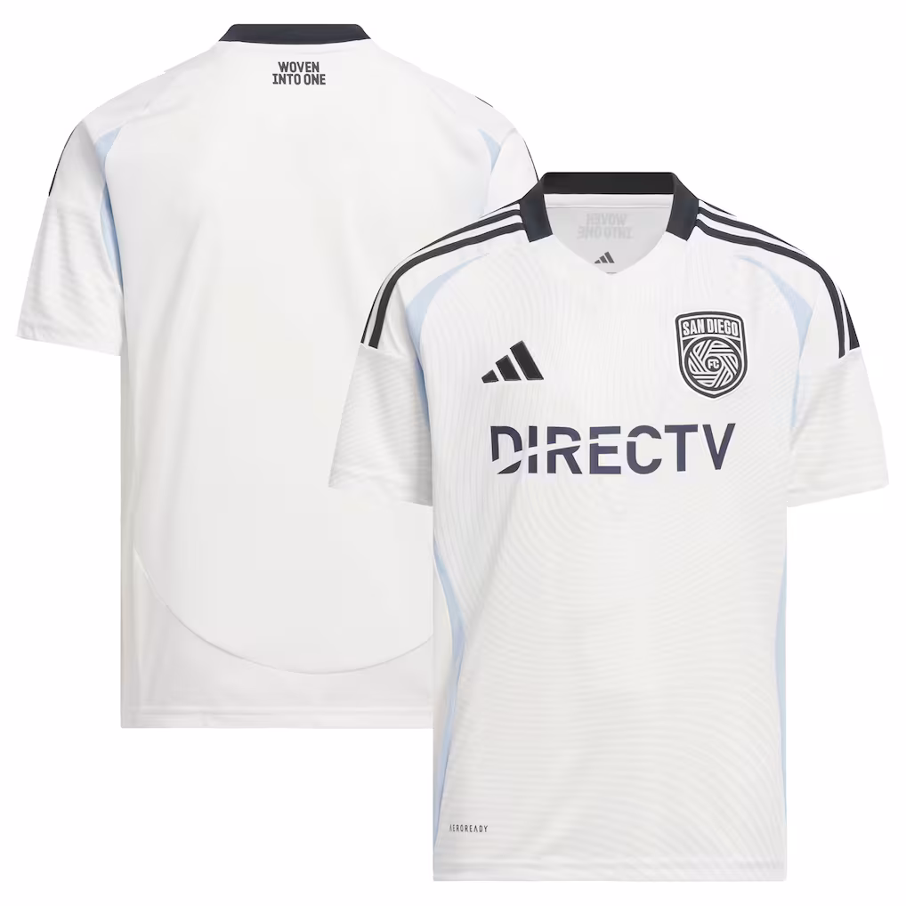 Youth San Diego FC adidas White 2025 Woven Into One Replica Jersey - Ujersey NHL
