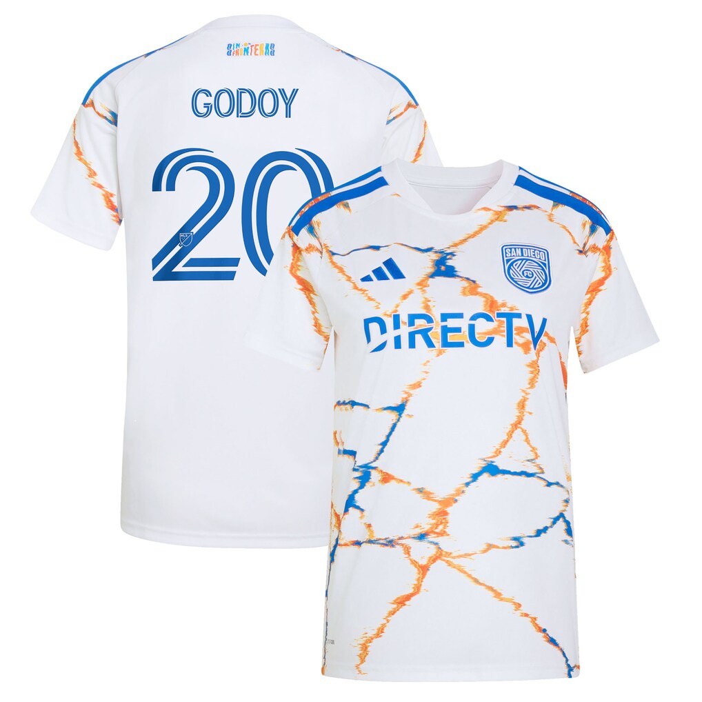 Women's San Diego FC Anibal Godoy adidas White 2026 Celebration of Unprecedented Unity Kit Replica Jersey - Ujersey