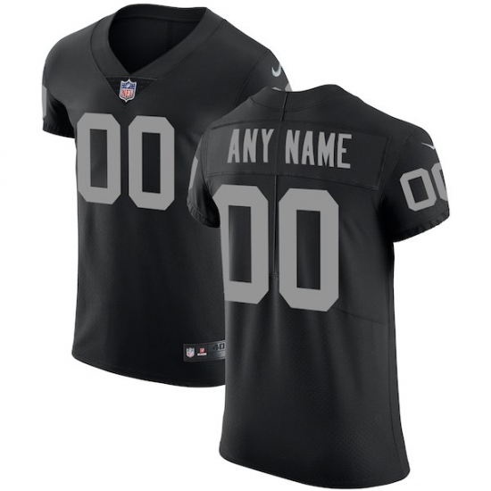 Men's Oakland Raiders Nike Black Vapor Untouchable Custom Elite Jersey - Ujersey