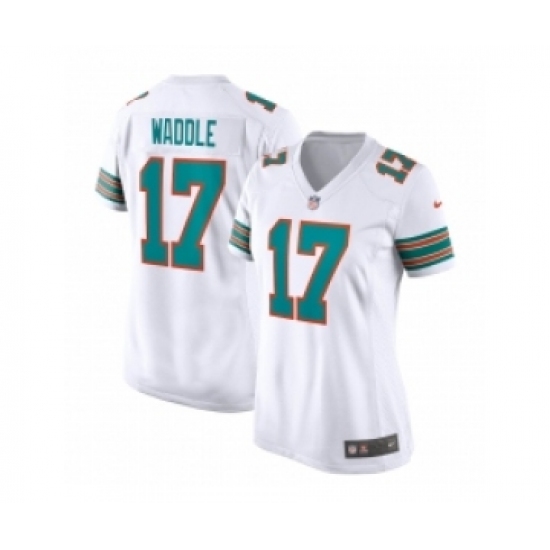 Women's Nike Miami Dolphins #17 Jaylen Waddle White Untouchable Stitched Jersey - Ujersey