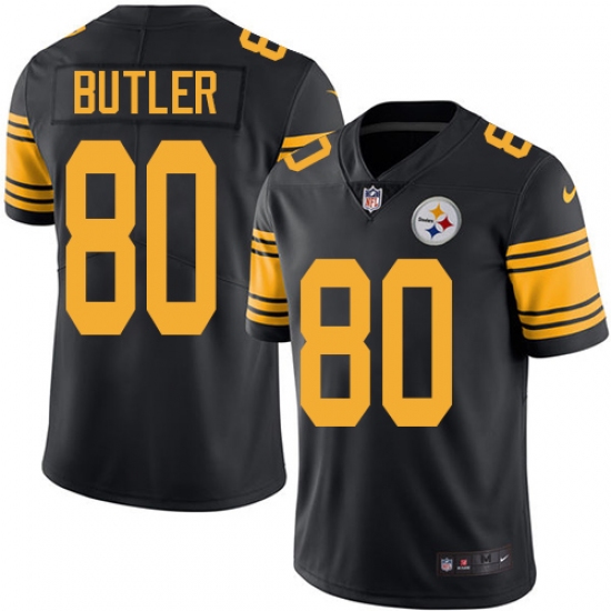 Youth Nike Pittsburgh Steelers #80 Jack Butler Limited Black Rush Vapor Untouchable NFL Jersey - Ujersey