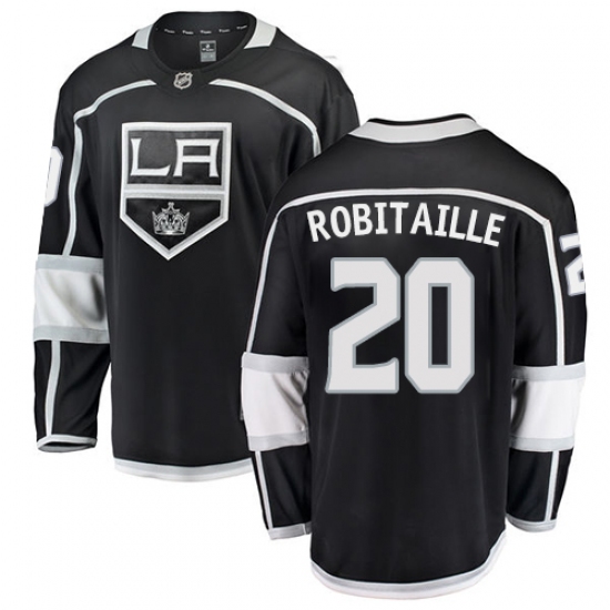 Youth Los Angeles Kings #20 Luc Robitaille Authentic Black Home Fanatics Branded Breakaway NHL Jersey - Ujersey