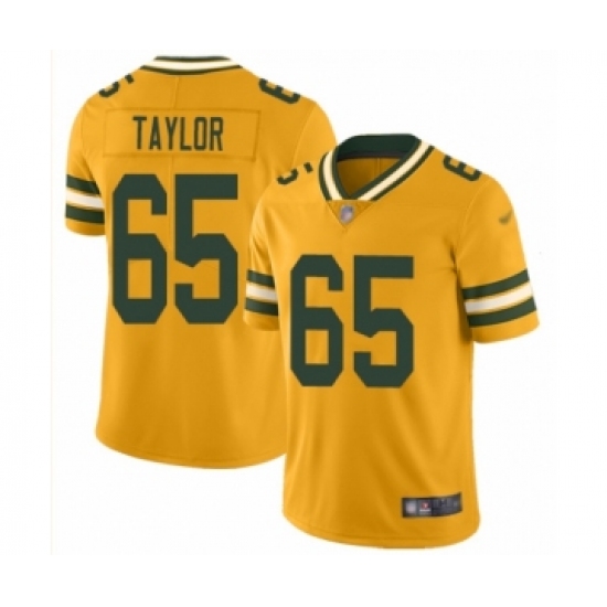 Women's Green Bay Packers #65 Lane Taylor Limited Gold Inverted Legend Football Jersey - Ujersey