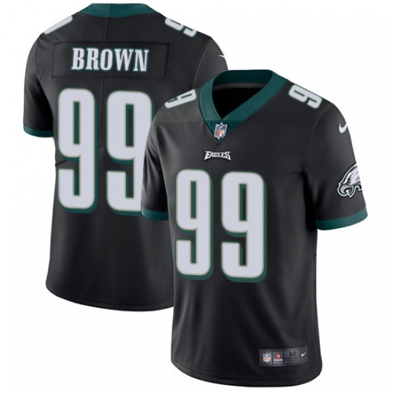 Men's Nike Philadelphia Eagles #99 Jerome Brown Black Alternate Vapor Untouchable Limited Player NFL Jersey - Ujersey