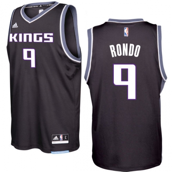 Sacramento Kings #9 Rajon Rondo 2016-17 Seasons Black Alternate New Swingman Jersey - Ujersey