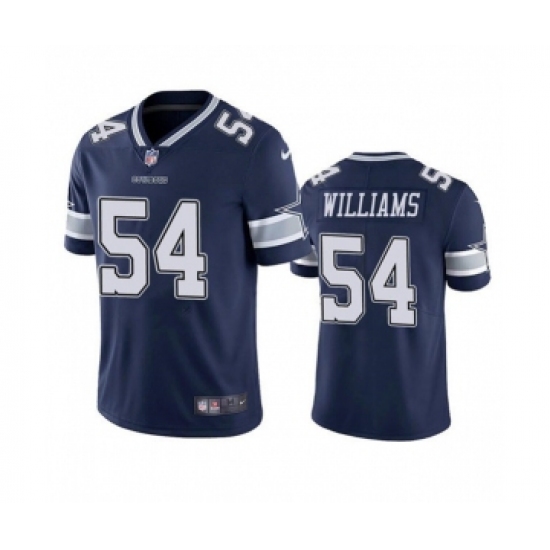 Men's Dallas Cowboys #54 Sam Williams Navy Vapor Limited Stitched Jersey - Ujersey