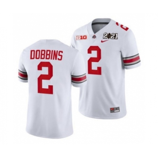 Men's Ohio State Buckeyes J.K. Dobbins Sugar Bowl Jersey White Playoff Away - Ujersey