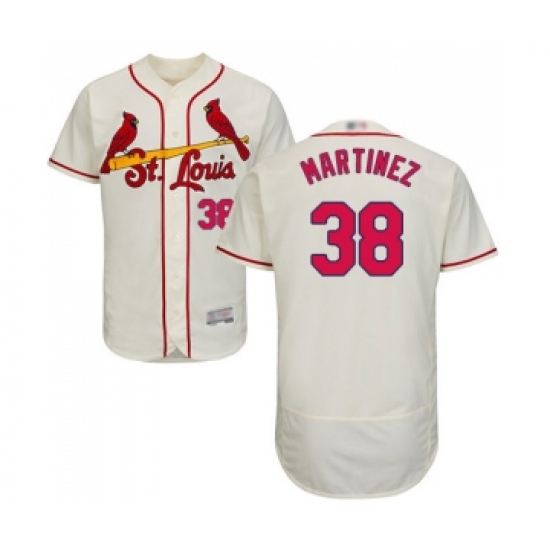 Men's St. Louis Cardinals #38 Jose Martinez Cream Alternate Flex Base Authentic Collection Baseball Jersey - Ujersey