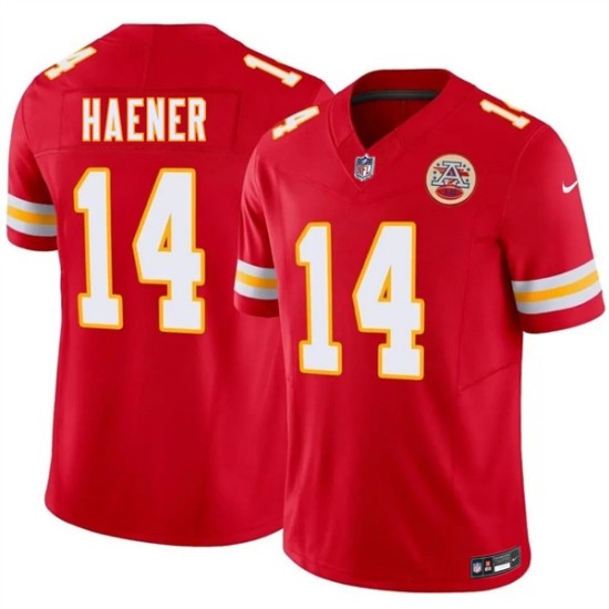 Men's Kansas City Chiefs #14 Jake Haener Red 2026 F.U.S.E. Vapor Untouchable Limited Football Stitched Jersey - Ujersey