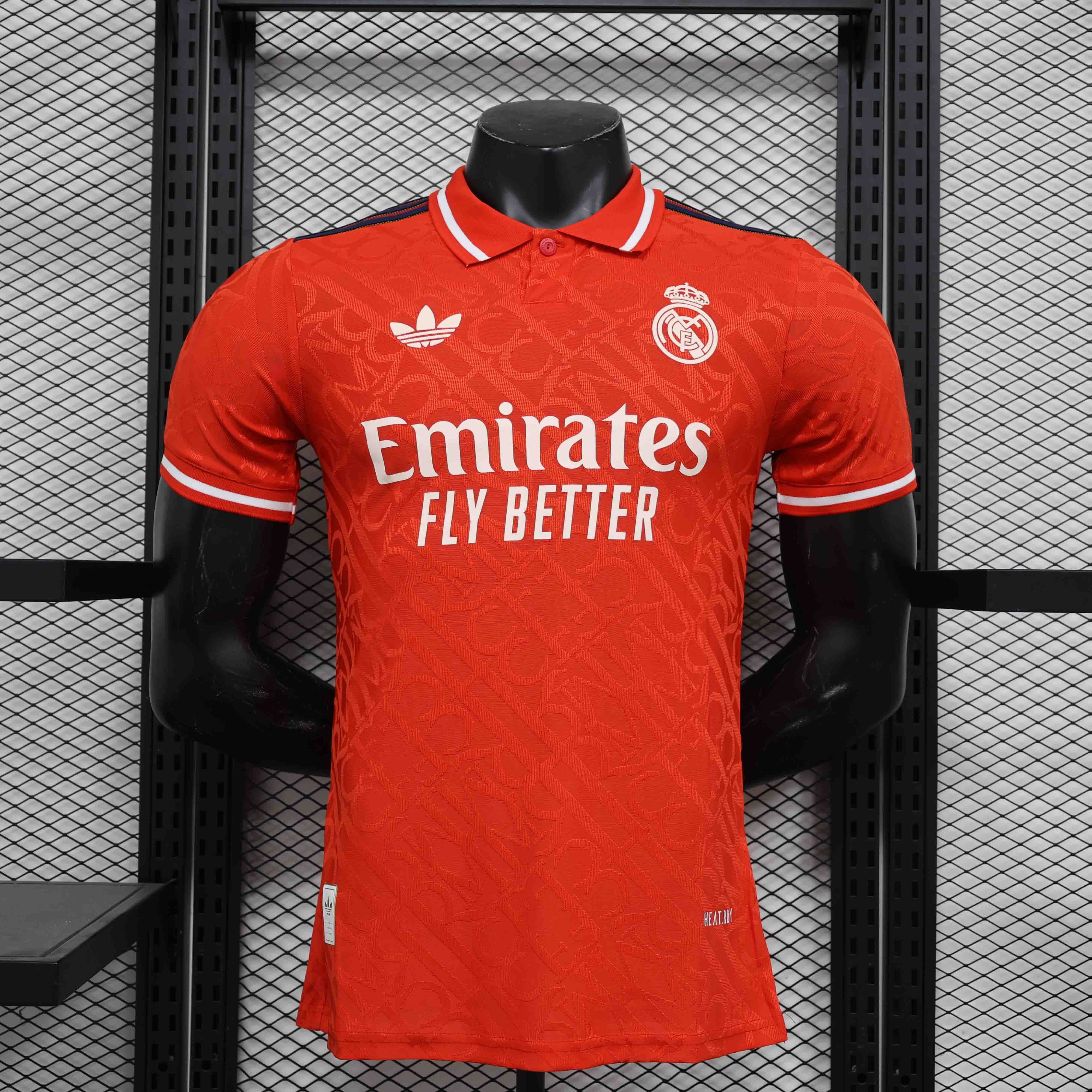 Real Madrid Soccer Jersey Red Special Edition Shirt 2024/25 - Ujersey NHL