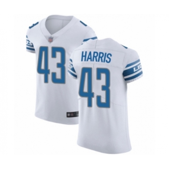 Men's Detroit Lions #43 Will Harris White Vapor Untouchable Elite Player Football Jersey - Ujersey